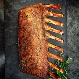 Roast lamb ribs