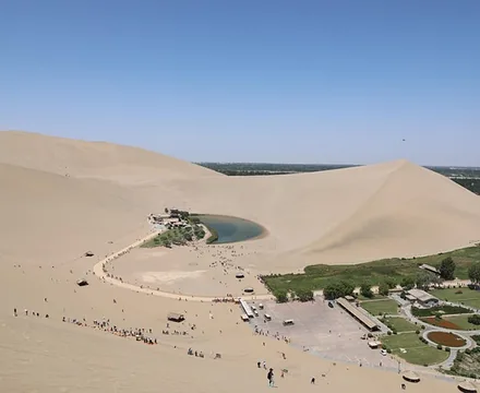 Mingsha Mountain and Crescent Lake