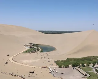 Mingsha Mountain and Crescent Lake
