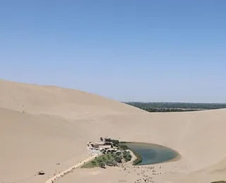 Mingsha Mountain and Crescent Lake