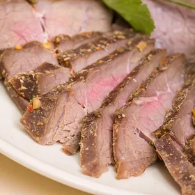Lamb stewed with flatbread