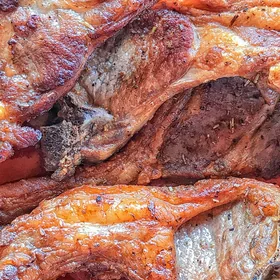 Hand-grabbed mutton